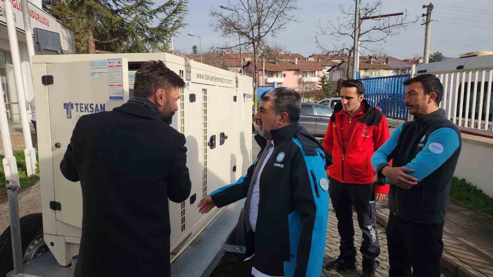 Afetlere hazırlıkta UMKE’ye mobil enerji desteği