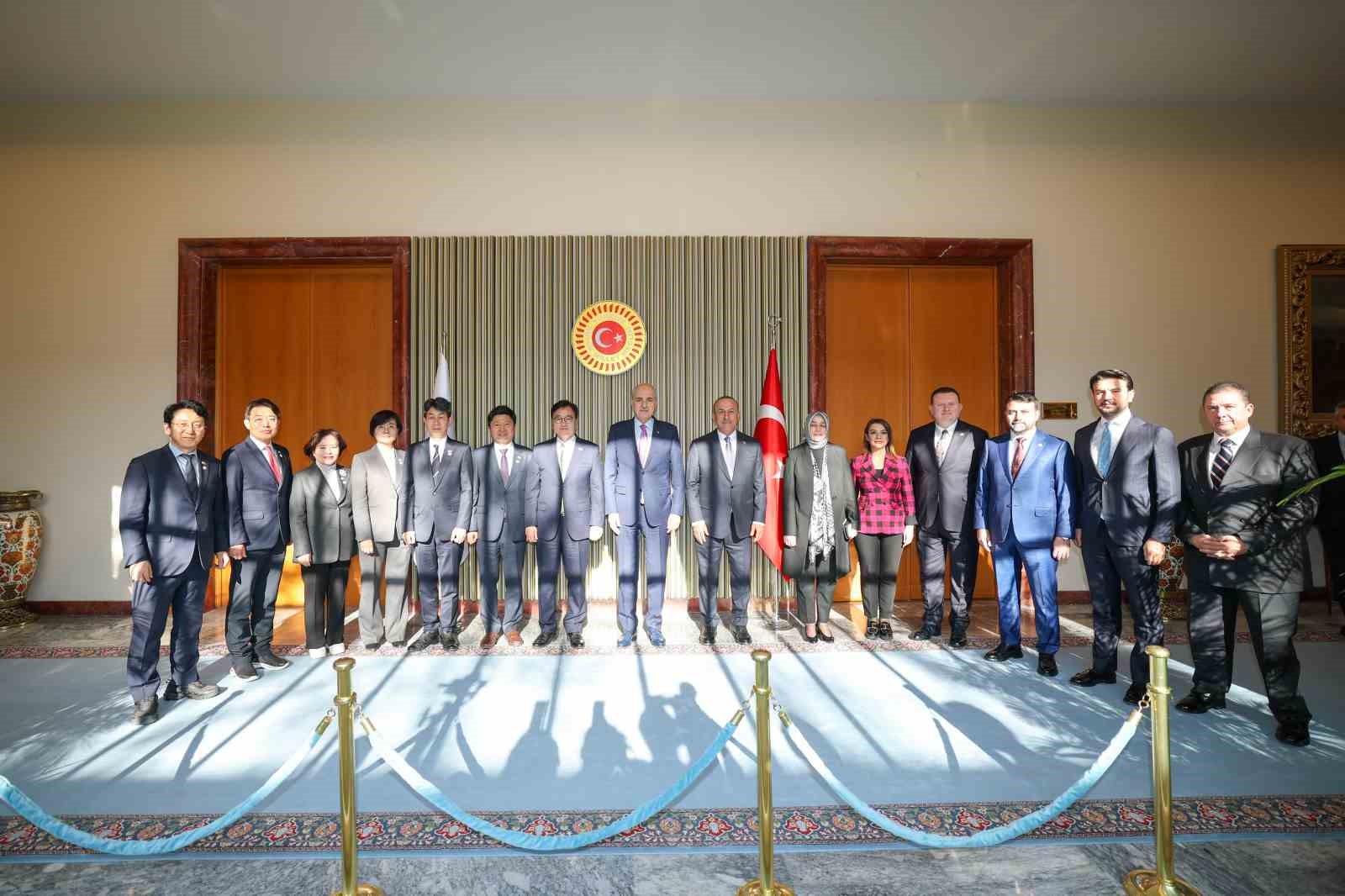 TBMM Başkanı Kurtulmuş, Kore Cumhuriyeti Ulusal Meclisi Başkanı Woo Wonshik ile görüştü