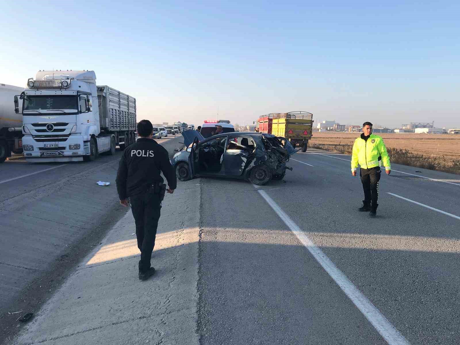 Konya&rsquo;da &uuml;&ccedil; ara&ccedil;lı zincirleme kaza: 1 yaralı
