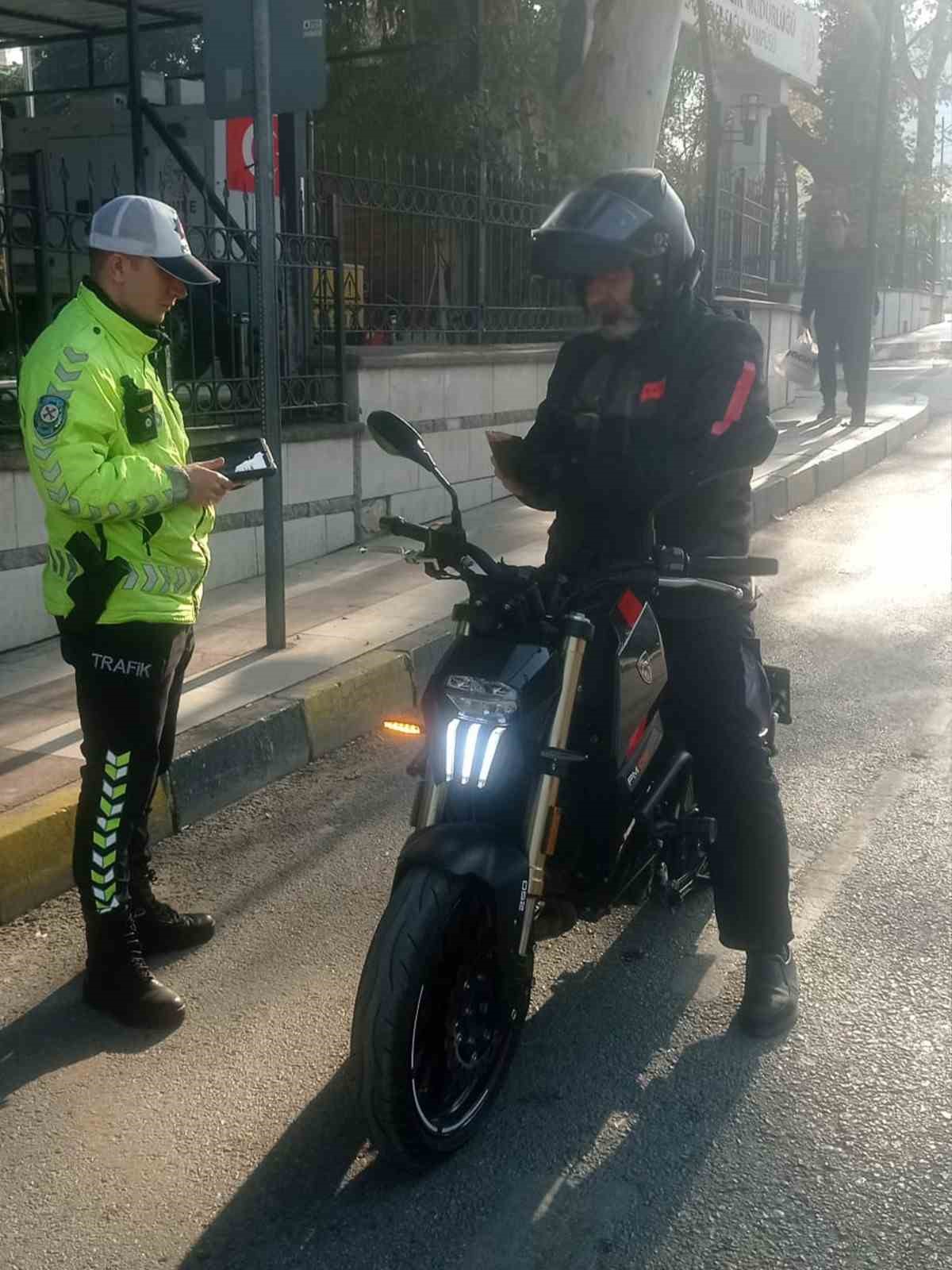 Motosiklet denetiminde 2,2 milyon liralık ceza
