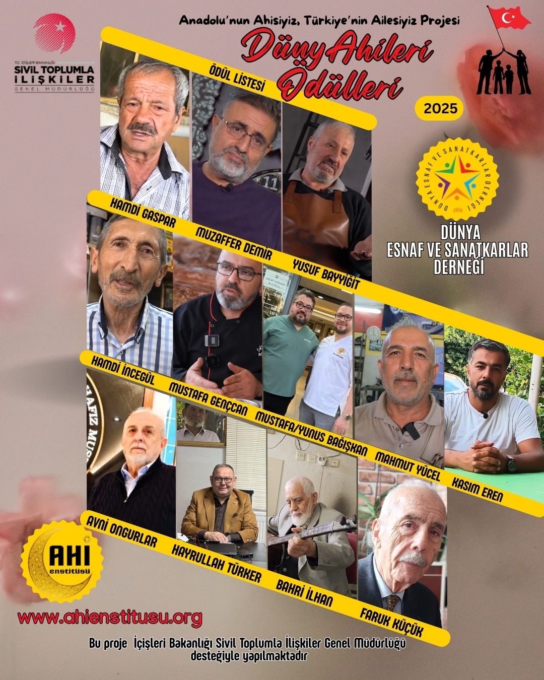 D&uuml;nya Ahileri &Ouml;d&uuml;lleri a&ccedil;ıklandı
