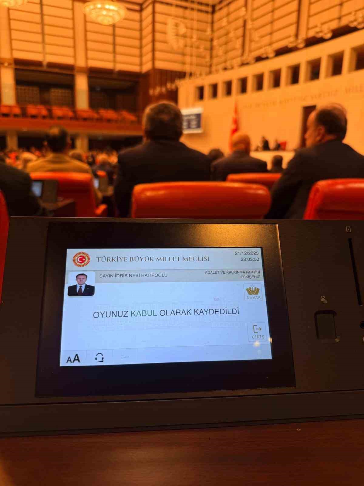 Milletvekili Hatipoğlu, yeni b&uuml;t&ccedil;e kanunun hayırlı olmasını diledi
