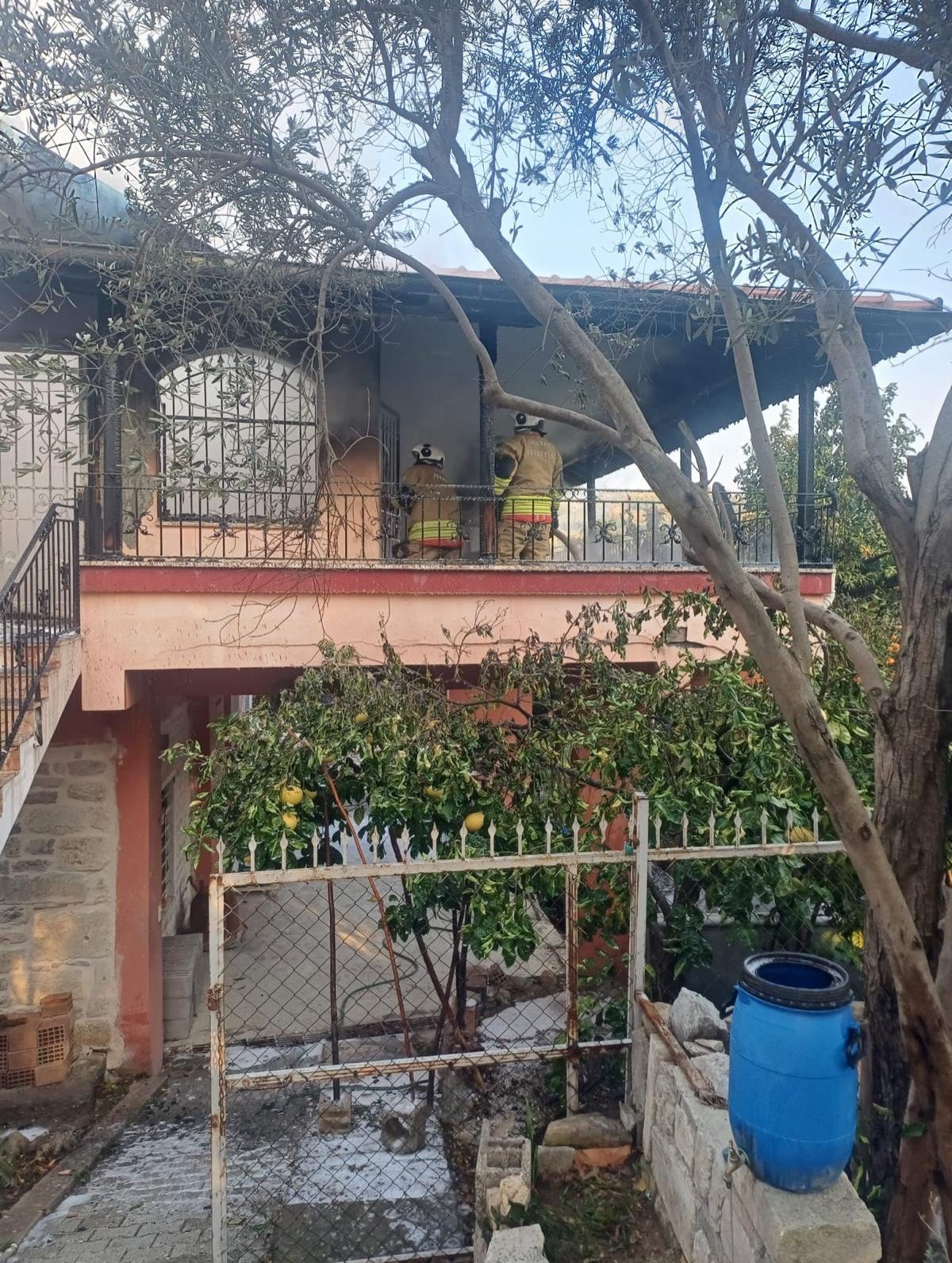 Samandağ&rsquo;da ev yangını
