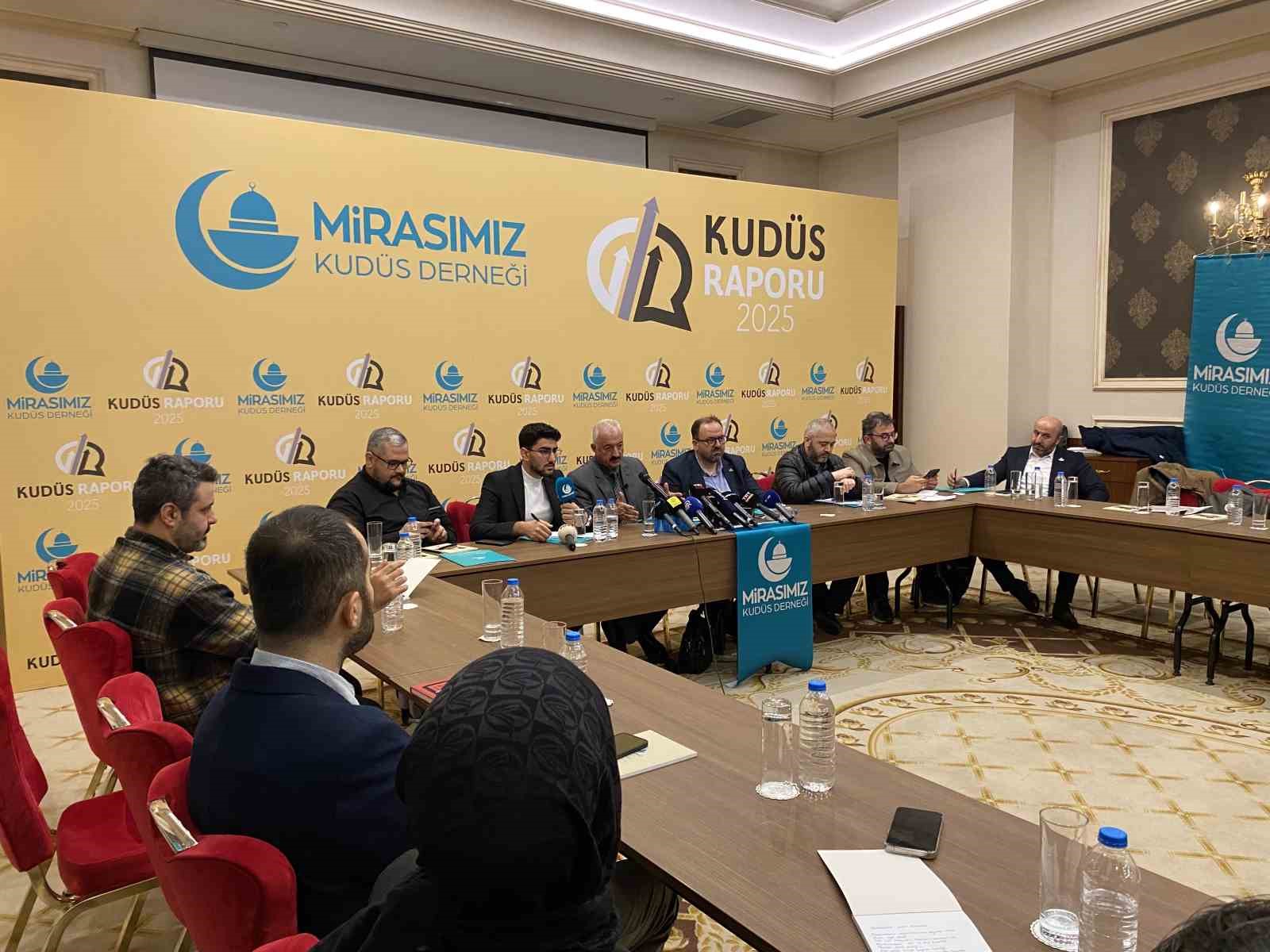 Mirasımız Kud&uuml;s Derneğinin "Genişletilmiş 2025 Kud&uuml;s raporu" a&ccedil;ıklandı
