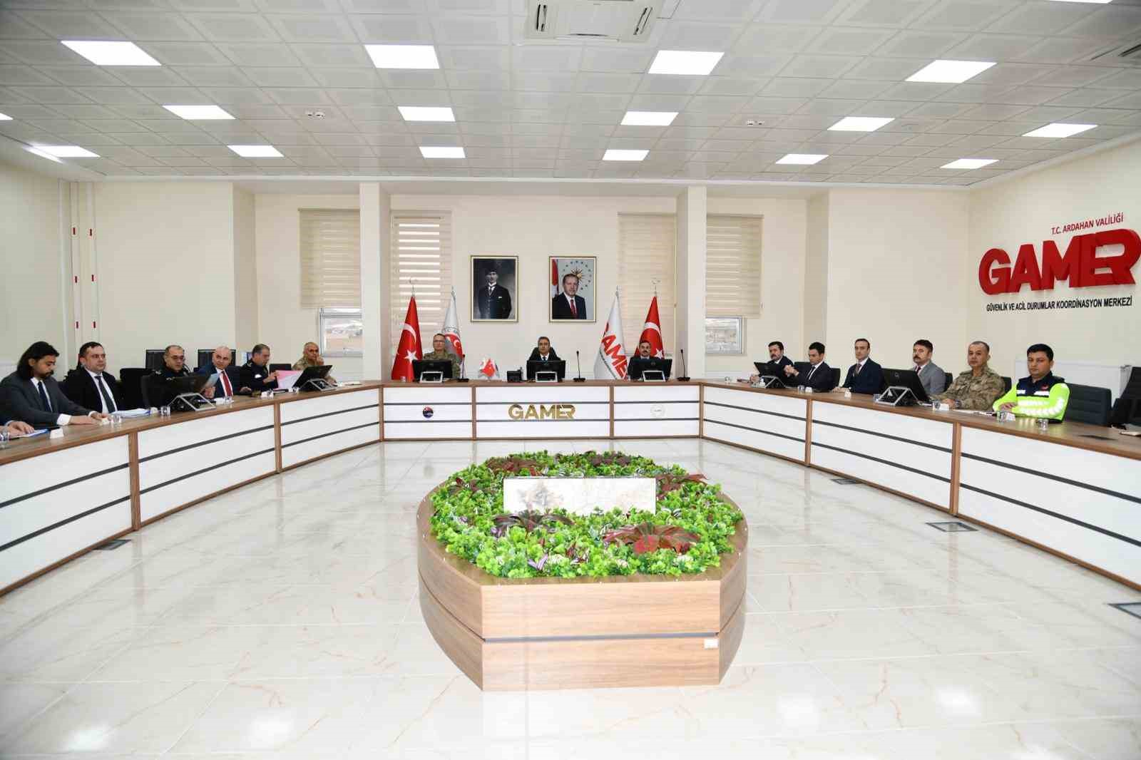 Ardahan&rsquo;da g&uuml;venlik ve asayiş koordinasyon toplantısı yapıldı
