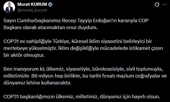 Bakan Kurum: 