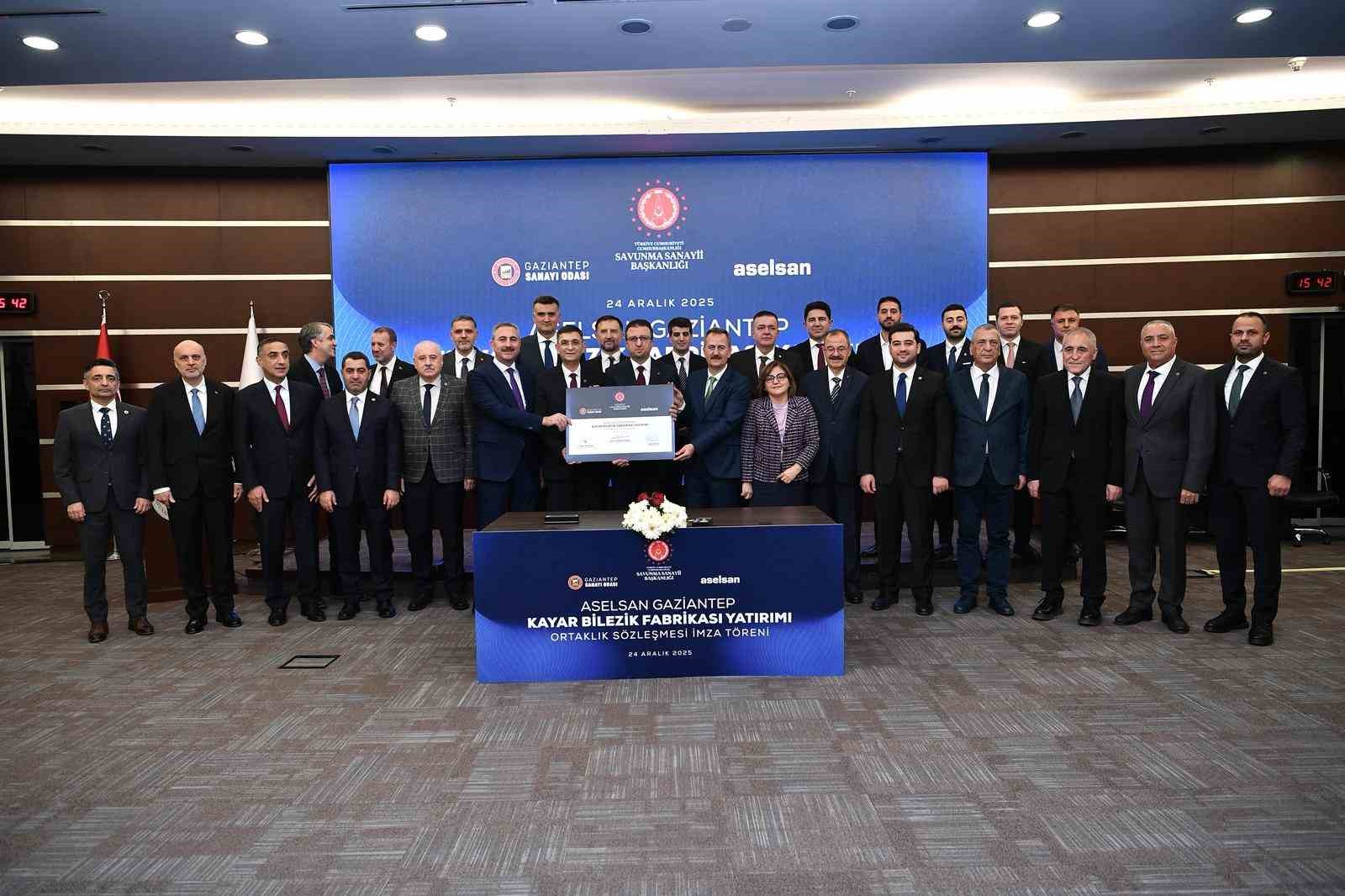 Aselsan Gaziantep Kayar Bilezik Fabrikası İ&ccedil;in Ortaklık İmza T&ouml;reni Ger&ccedil;ekleştirildi
