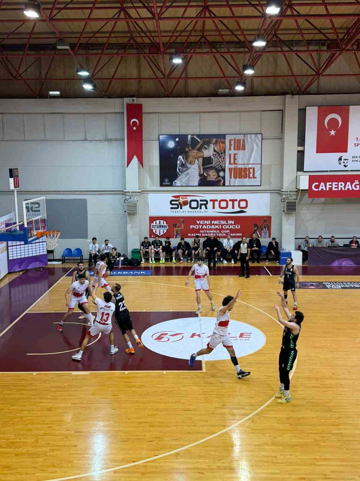 Sakarya B&uuml;y&uuml;kşehir Belediyesi Teşvikiye&rsquo;yi 75-70 mağlup etti

