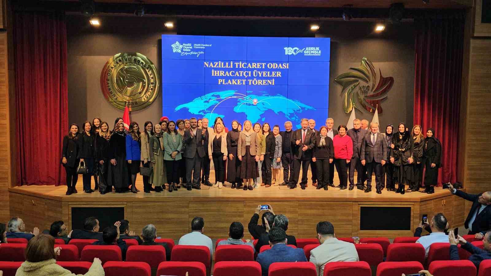 Nazilli Ticaret Odası&rsquo;nın başarılı ihracat&ccedil;ıları &ouml;d&uuml;llendirildi
