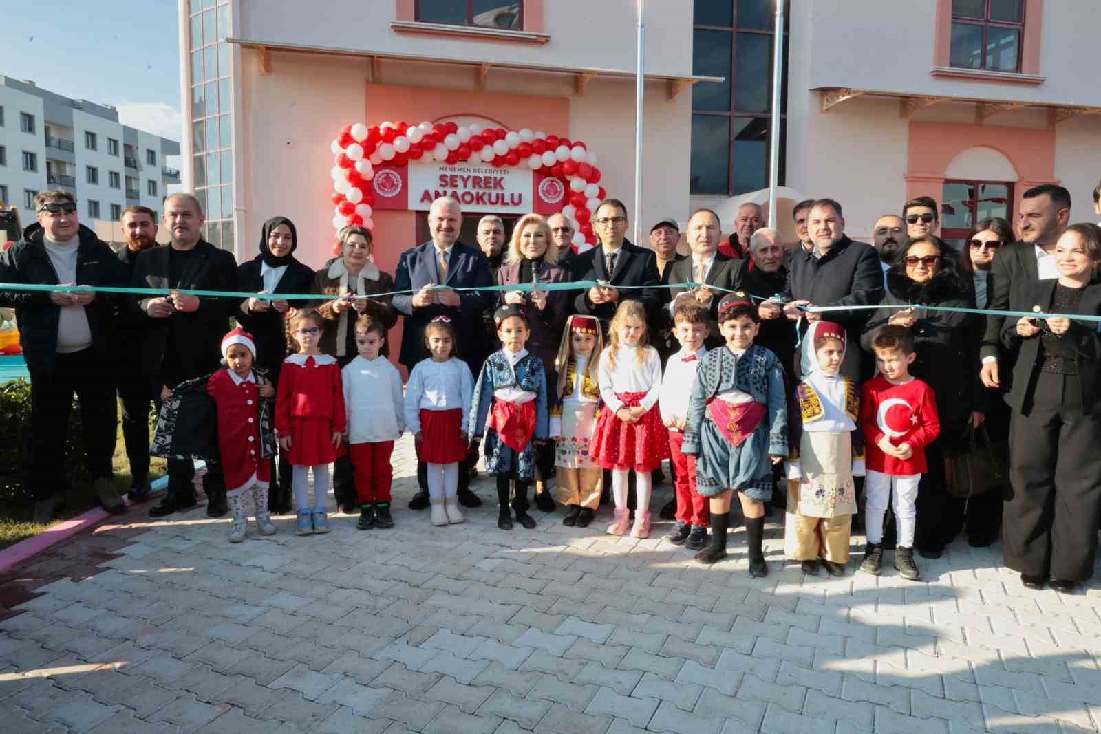 Menemen Belediyesi Seyrek Anaokulu coşkulu t&ouml;renle a&ccedil;ıldı
