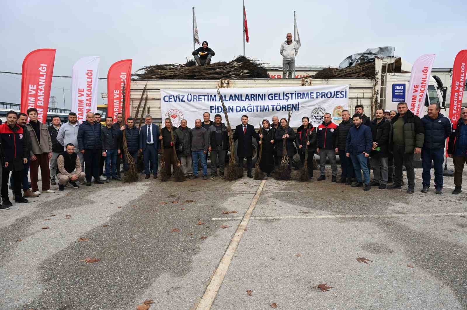 T&uuml;rkiye&rsquo;nin ceviz başkenti Denizli&rsquo;de ceviz fidanı dağıtımı başladı
