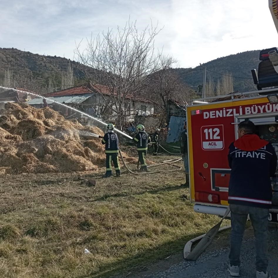 Samanlıkta &ccedil;ıkan yangın korku yaşattı
