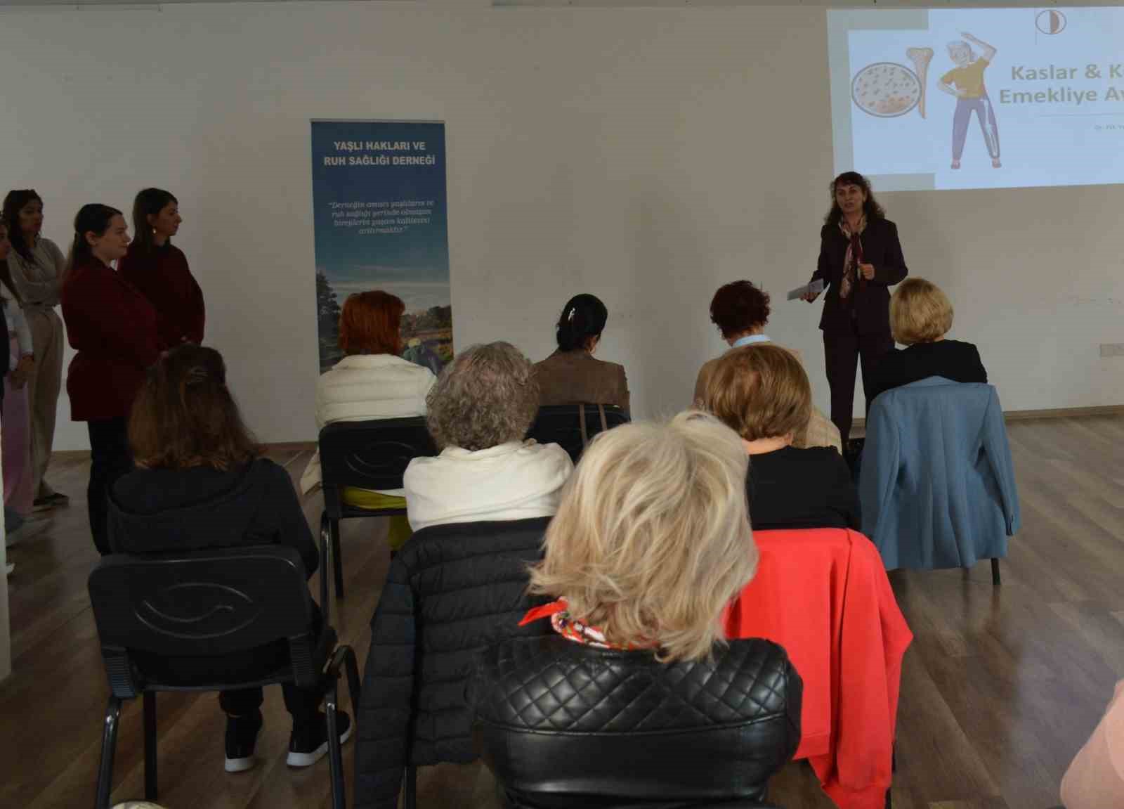 İleri yaş grubuna uygulamalı spor aktivitesi
