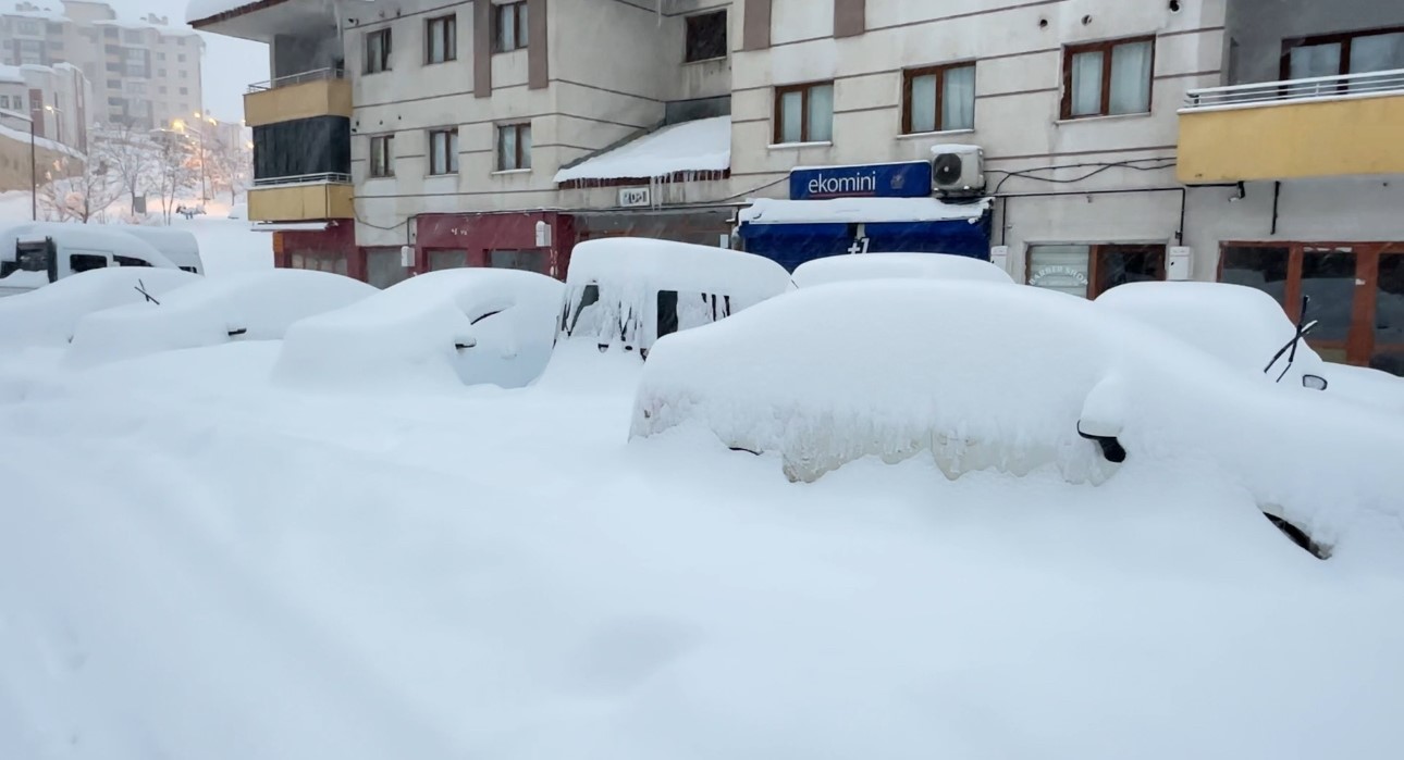 Yüksekova kara gömüldü: Kar kalınlığı yarım metreyi geçti