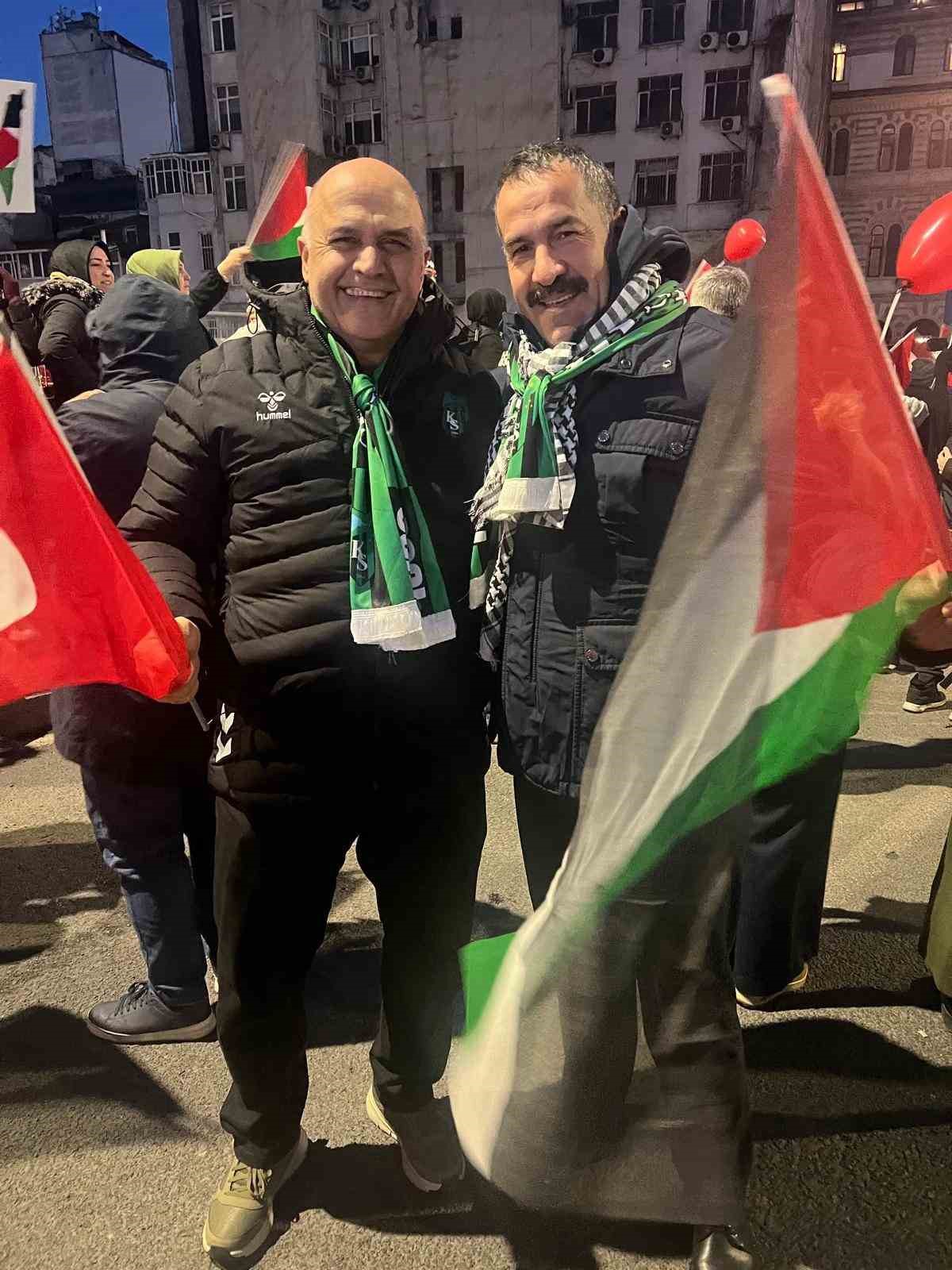 Kocaelispor&rsquo;dan Filistin&rsquo;e destek
