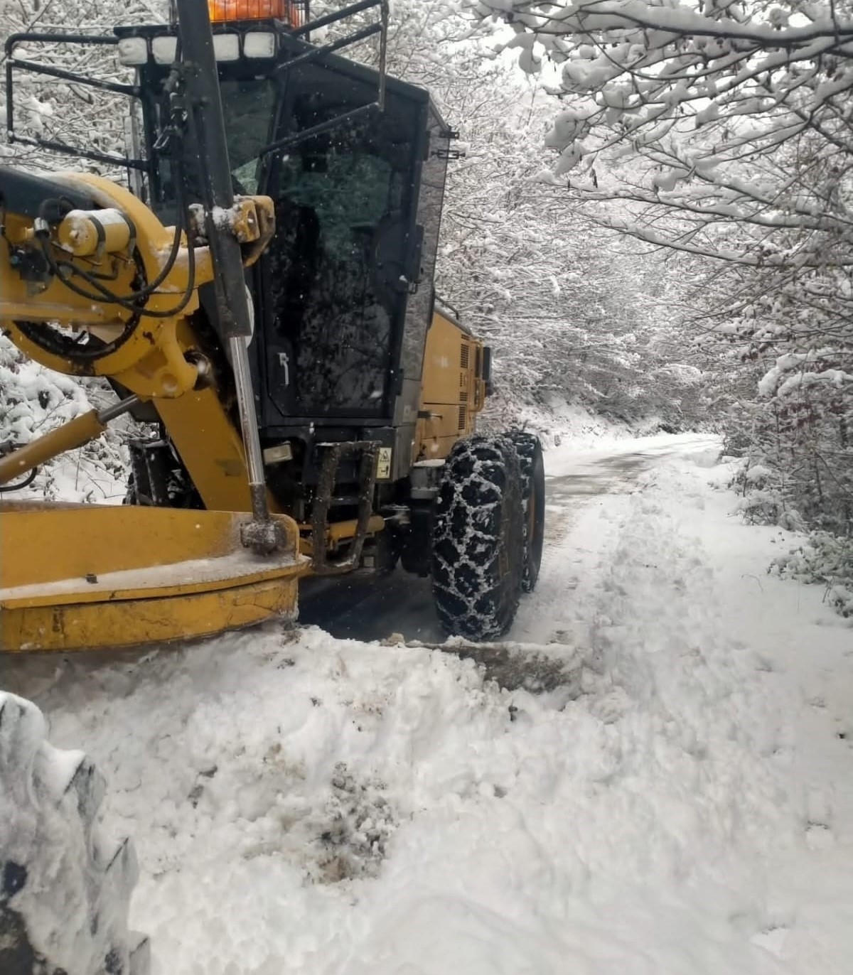 İlkadım&rsquo;da karla m&uuml;cadele
