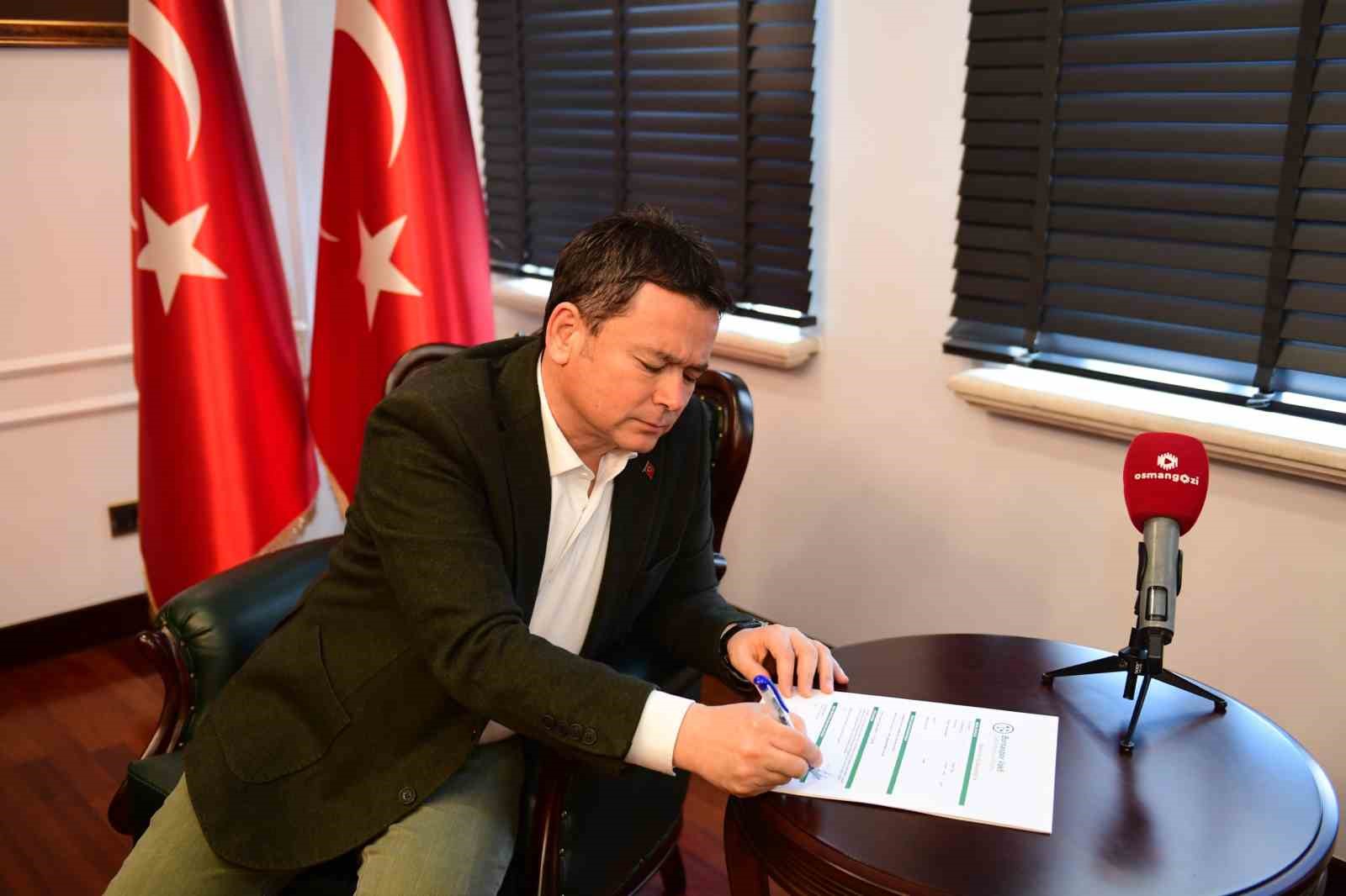 Osmangazi Belediye Başkanı Erkan Aydın, Bursaspor Vakfı M&uuml;tevelli Heyeti&rsquo;ne katıldı
