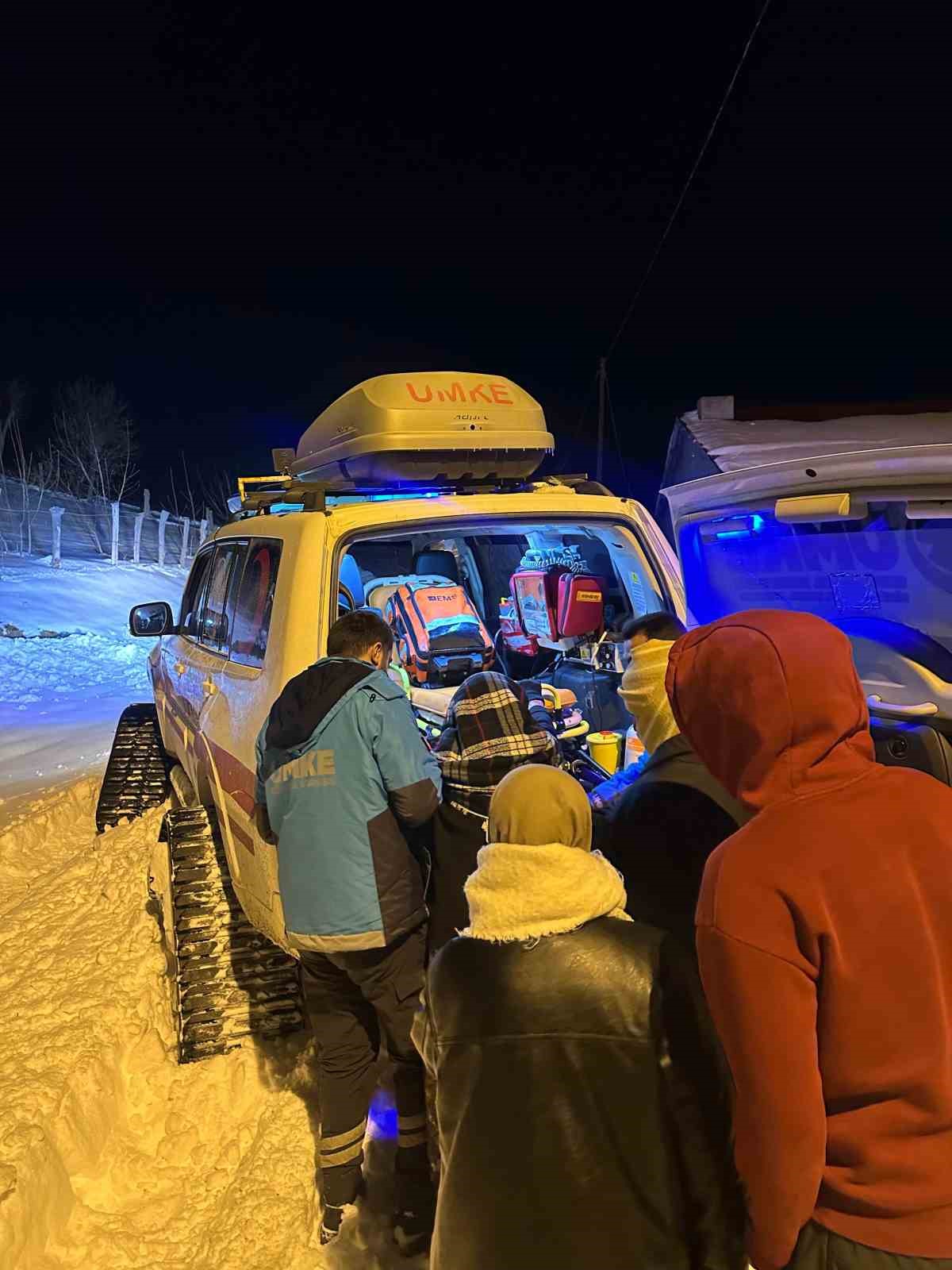 UMKE&rsquo;den zorlu kış şartlarında hayat kurtaran m&uuml;dahale
