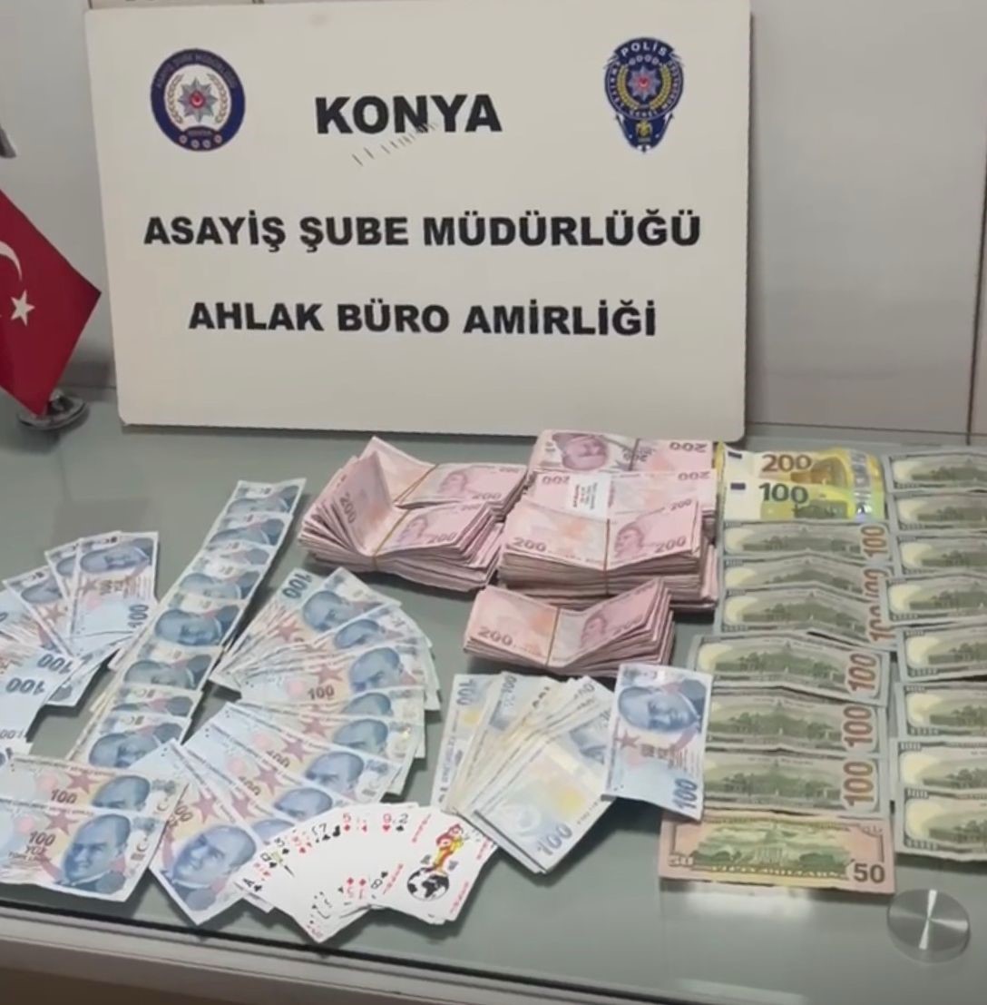 Konya&rsquo;da kumar oynayan 19 şahsa toplam 220 bin TL ceza
