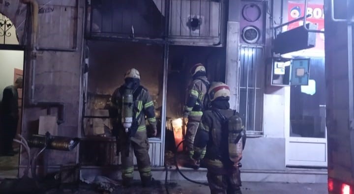 Bursa&rsquo;da &ccedil;ay ocağında gece yarısı yangın
