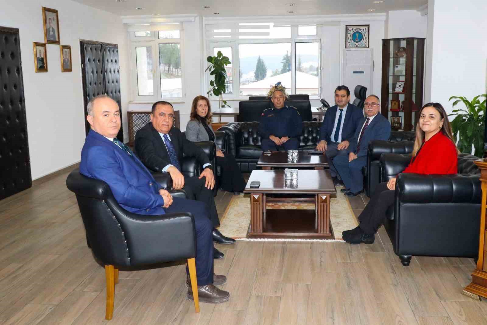 Bilecik&rsquo;te kurum m&uuml;d&uuml;rlerinden Jandarma Komutanı Vanlı&rsquo;ya ziyaret
