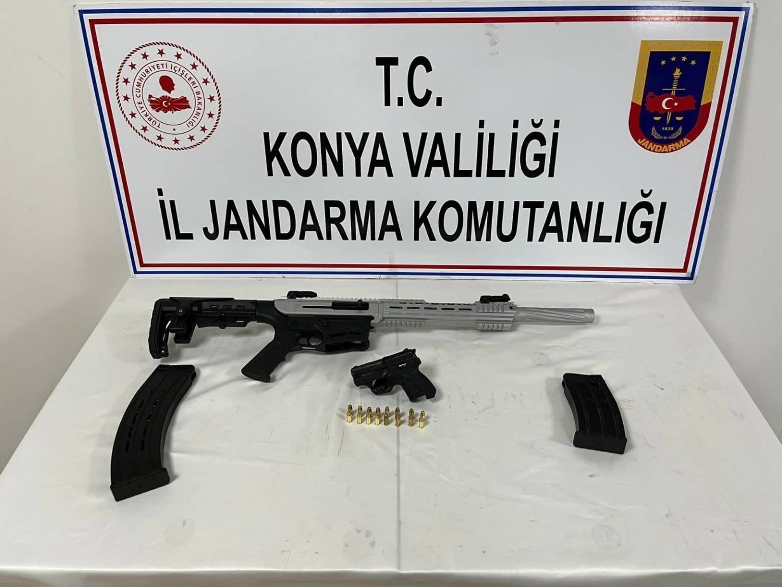 Konya&rsquo;da silah operasyonu: 2 tutuklama
