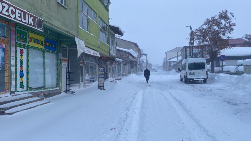 Bing&ouml;l Karlıova&rsquo;da tipi ve fırtına hayatı fel&ccedil; etti: Esnaf kepenk kapattı