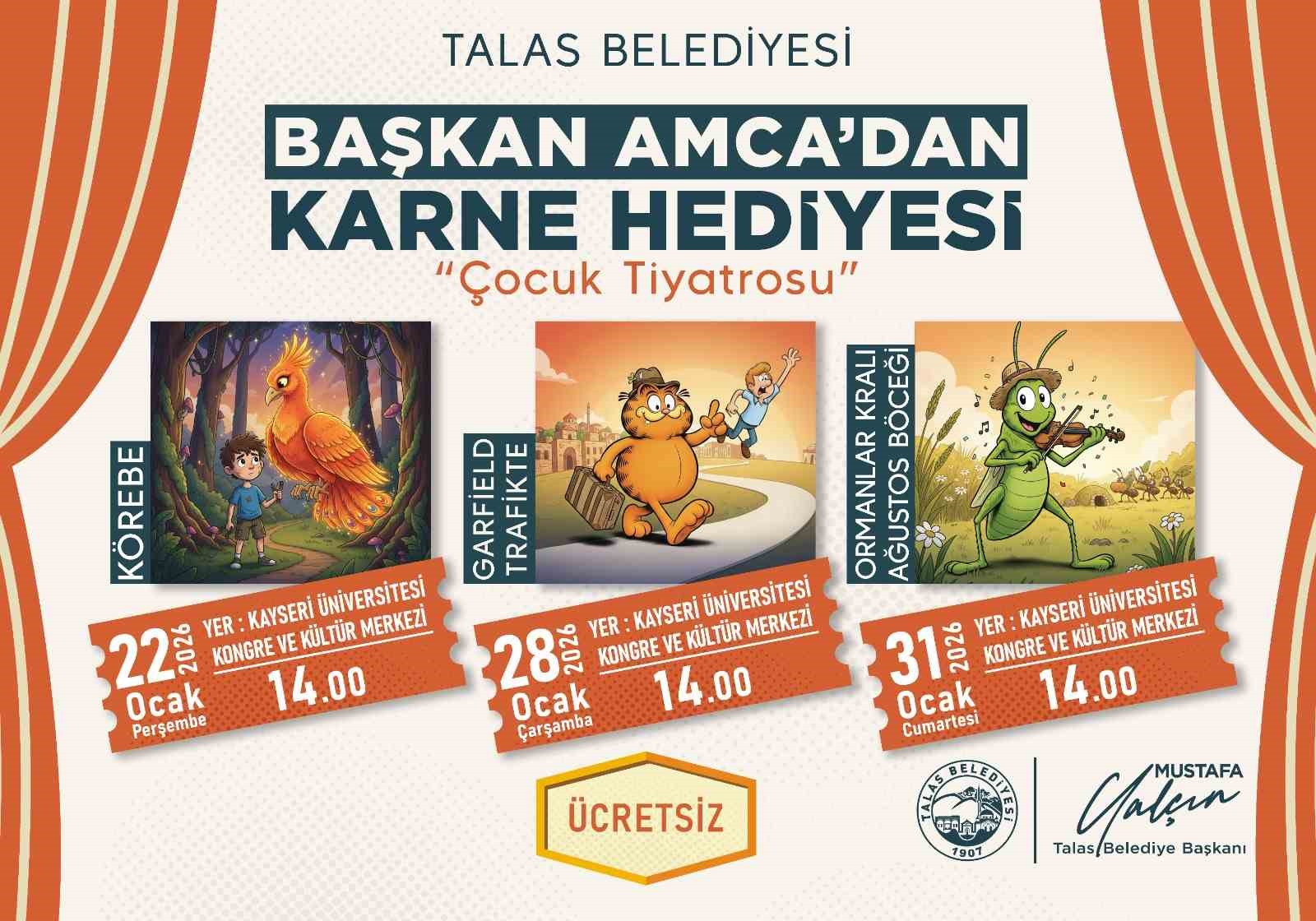Başkan Yal&ccedil;ın&rsquo;dan &ccedil;ocuklara karne hediyesi tiyatro ş&ouml;leni
