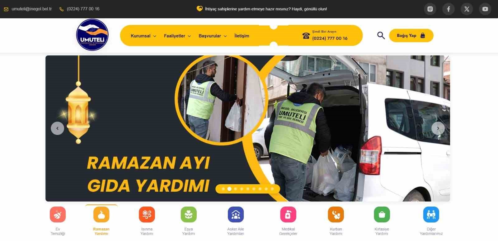 Alan el ile veren eli buluşturan online yardım platformu kullanıma sunuldu
