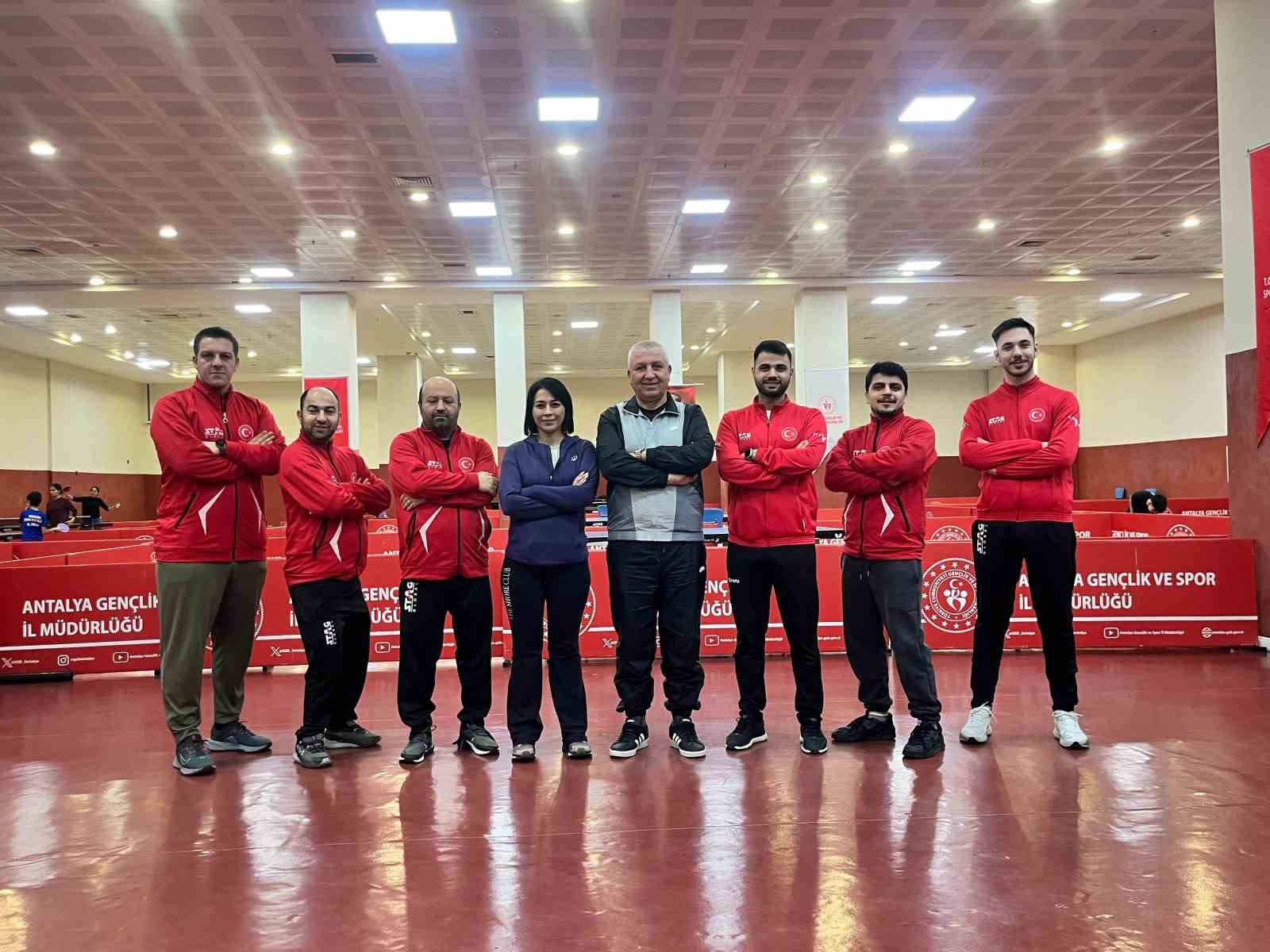 Paralimpik Masa Tenisi Milli Takımı Antalya’da kampa girdi