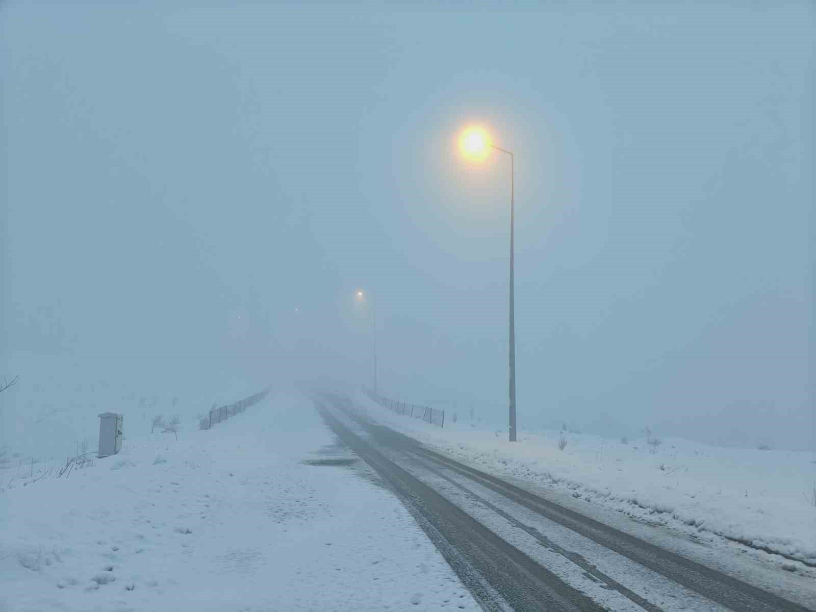 Kayseri&rsquo;de g&ouml;r&uuml;ş mesafesine sis engeli
