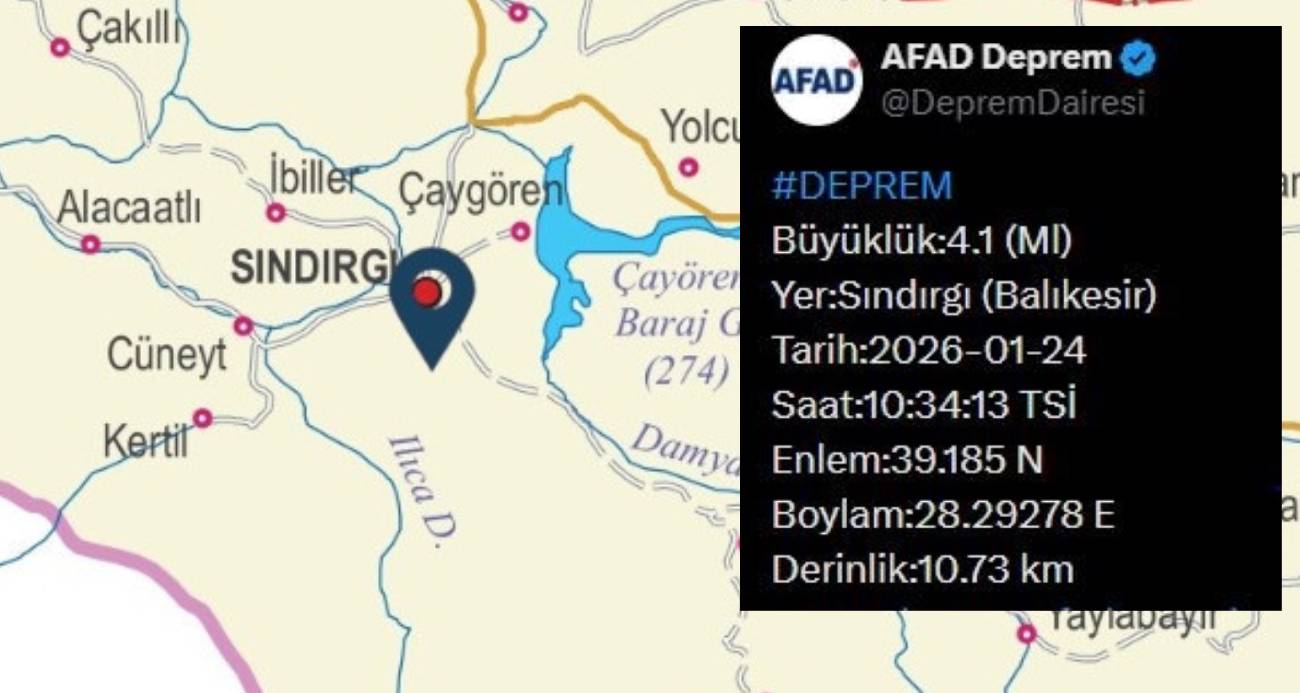 Balıkesir Sındırgı'da peş peşe depremler