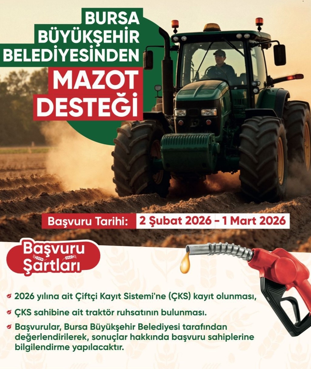 Bursa B&uuml;y&uuml;kşehir mazot desteğini 5 bin liraya y&uuml;kseltti
