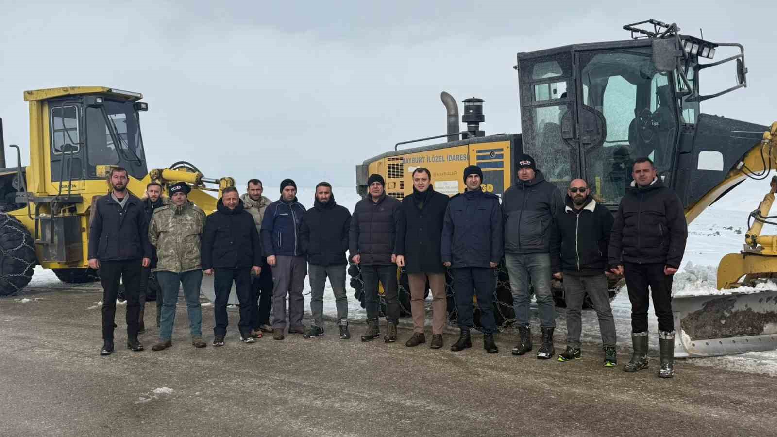 Aydıntepe’de Kış Festivali öncesi yol açma çalışmaları yapılıyor