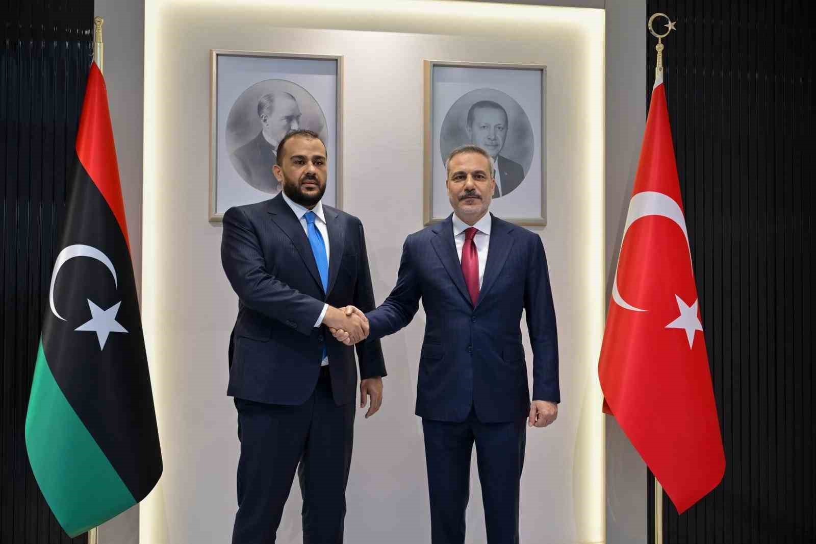 Bakan Fidan, Libya Milli Birlik H&uuml;k&uuml;meti Savunma Bakanvekili Zubi ile g&ouml;r&uuml;şt&uuml;
