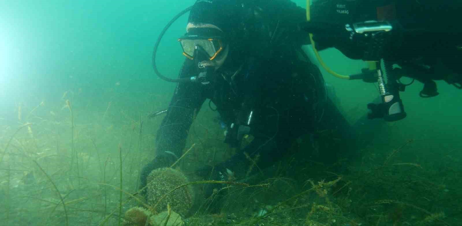 Belediye başkanı dalış yaptı, su altından müjdeyle çıktı