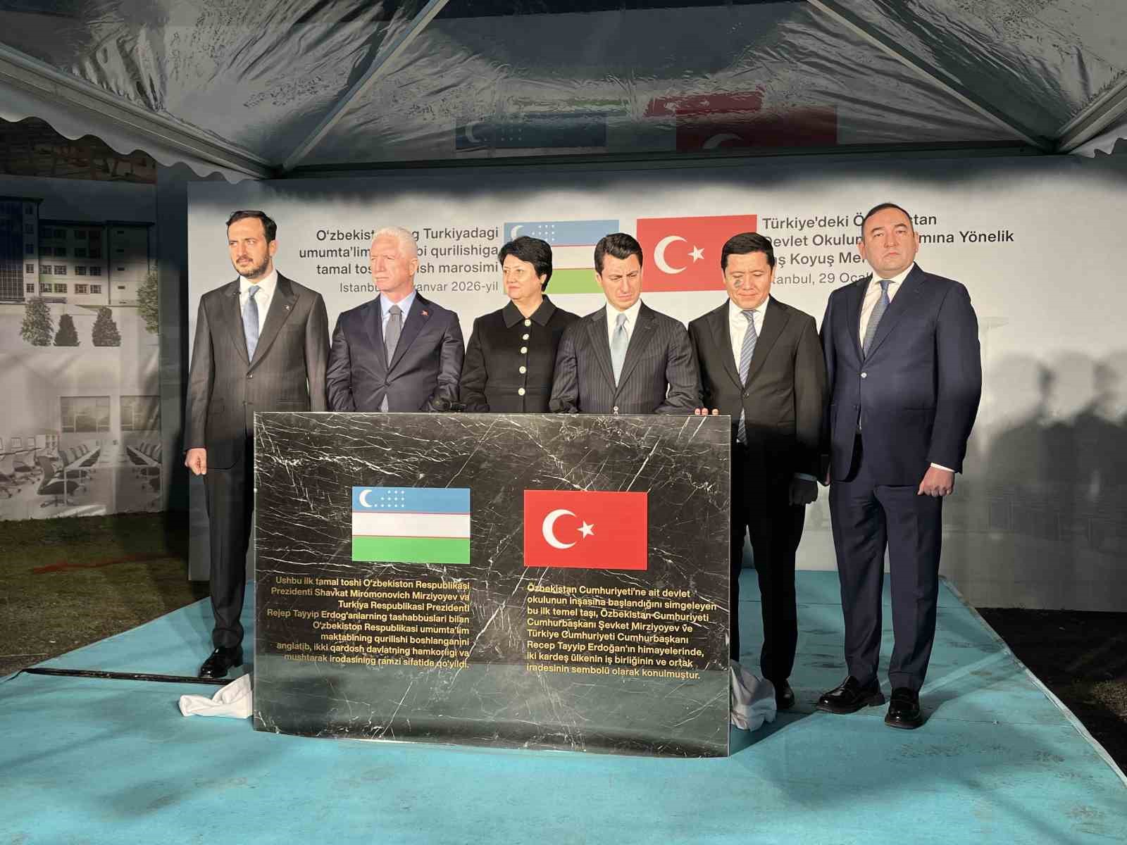 Bakırk&ouml;y&rsquo;de &Ouml;zbekistan Devlet Okulu&rsquo;nun yapıma y&ouml;nelik t&ouml;ren d&uuml;zenlendi
