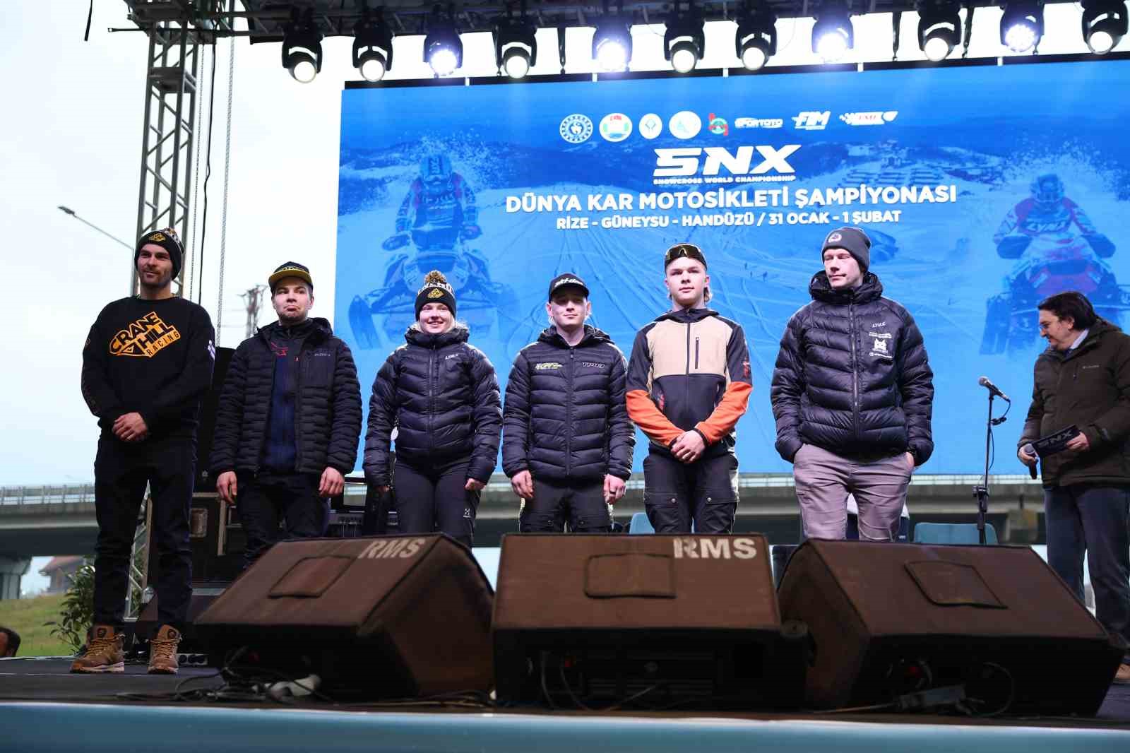 SNX Türkiye Dünya Kar Motosikleti Şampiyonası’nın açılış seremonisi Rize’de gerçekleştirildi