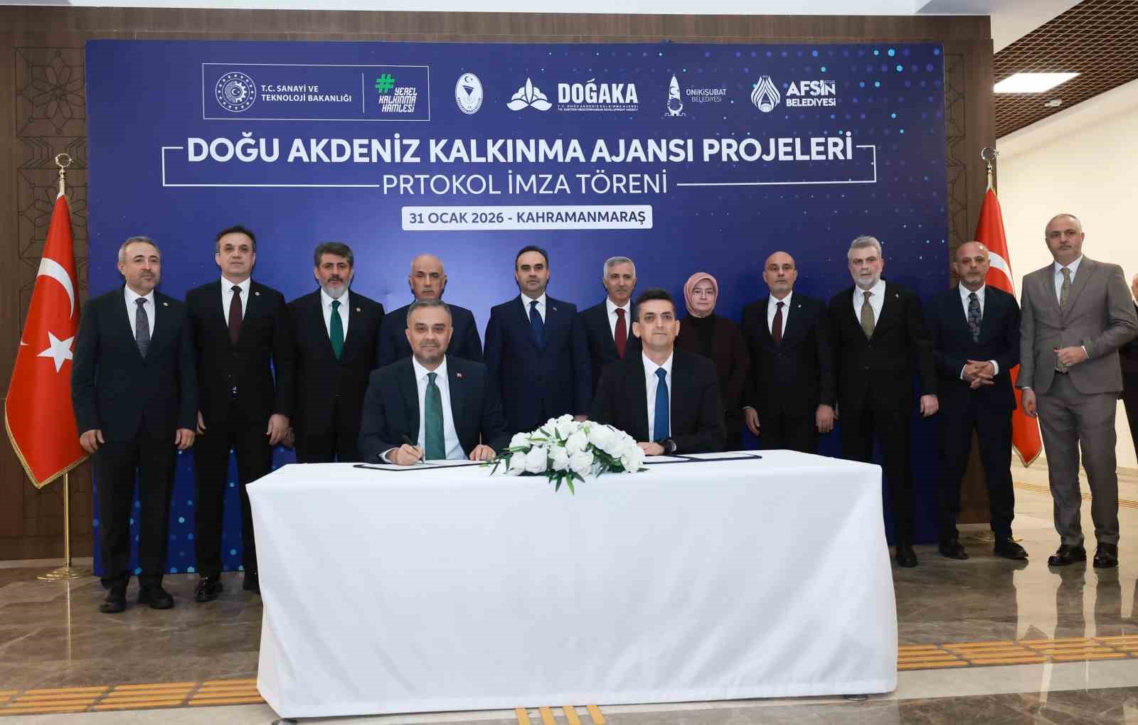 Bakan Kacır, Kahramanmaraş’ta SOGEP projelerinin imza törenine katıldı