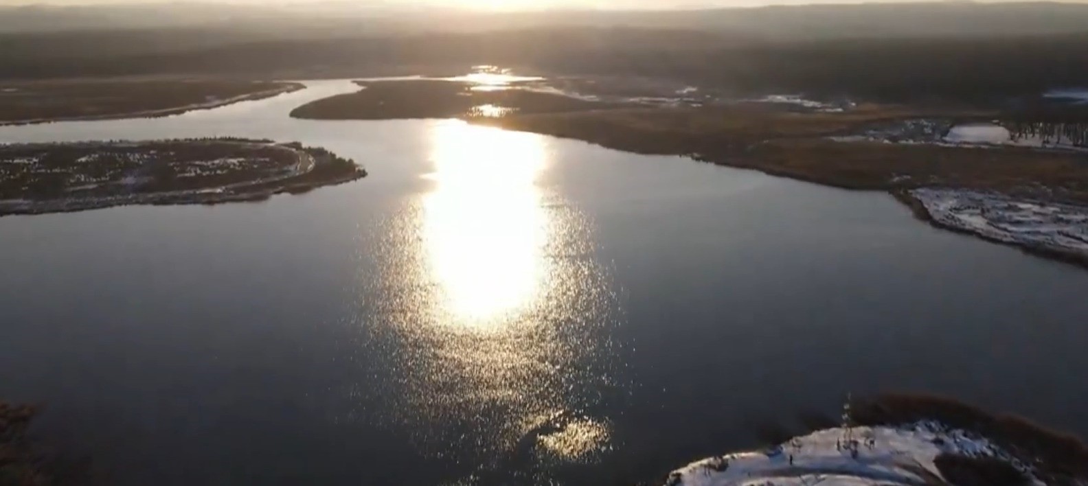İğneada&rsquo;da kar sonrası oluşan eşsiz manzaralar havadan g&ouml;r&uuml;nt&uuml;lendi

