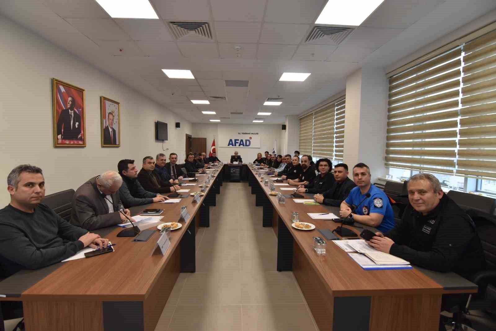 Tekirdağ AFAD&rsquo;da Trakya belediyeleriyle afet riskleri değerlendirmesi
