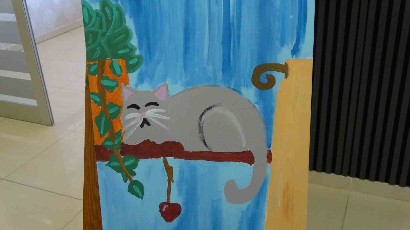 Gen&ccedil; yetenek Alya, ilk kişisel resim sergisini sanatseverlerle buluşturdu
