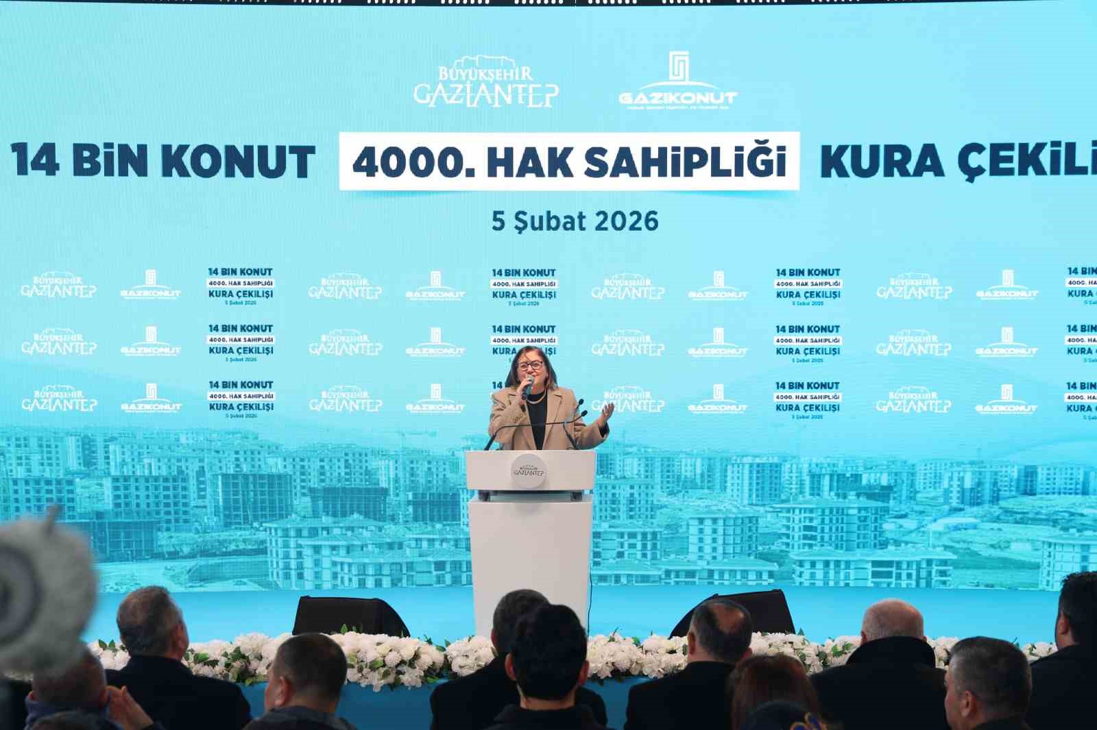 Gaziantep G&uuml;neyşehir&rsquo;de 4 bininci konutun hak sahibi belirlendi
