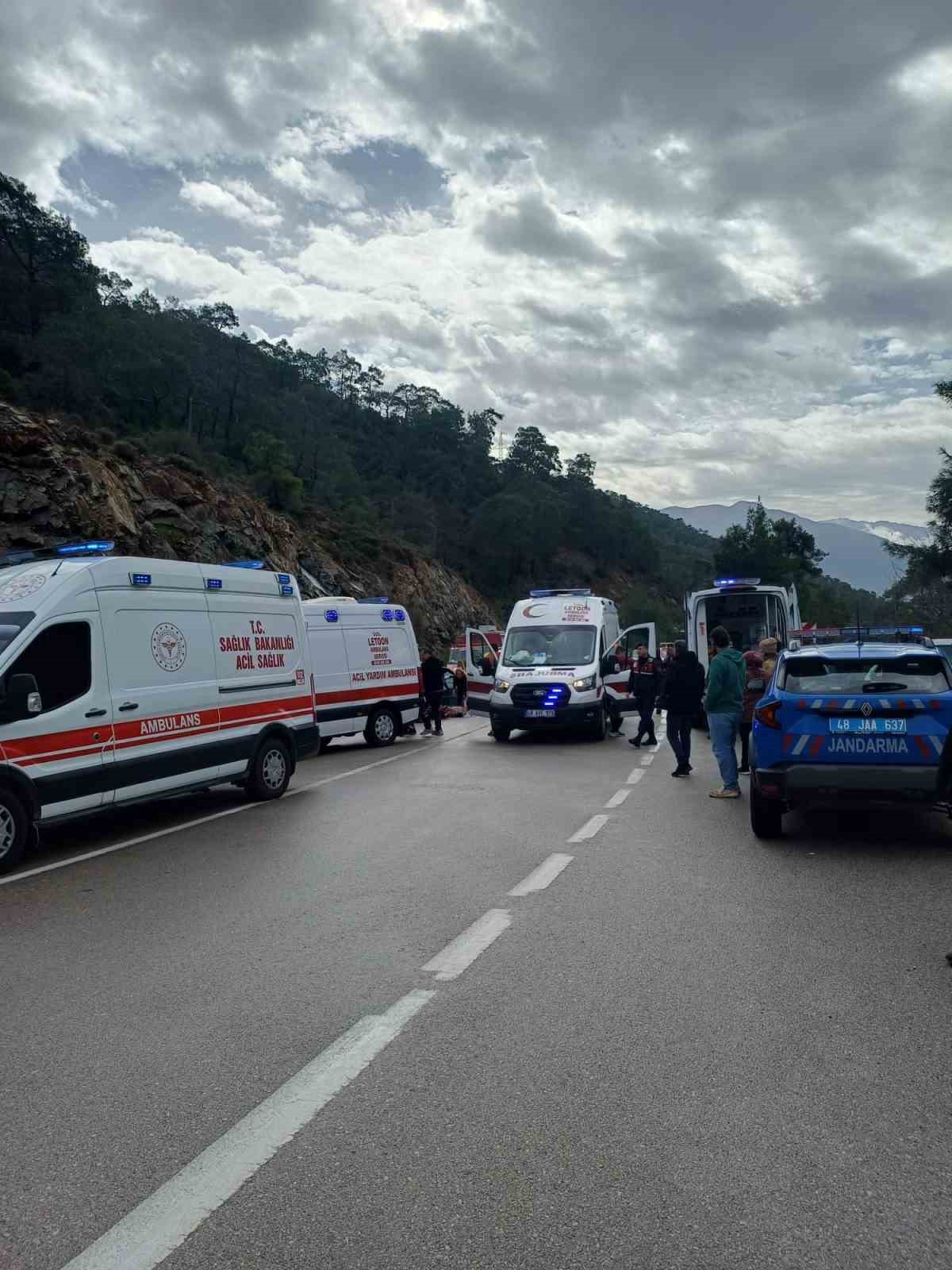 Fethiye&rsquo;de trafik kazası: 7 yaralı
