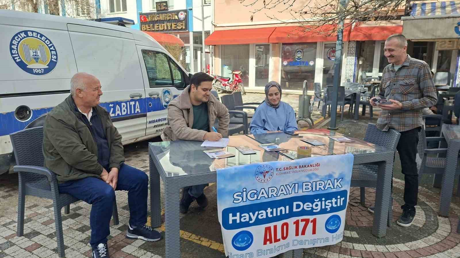 Hisarcık&rsquo;ta 9 Şubat Sigarayı Bırakma G&uuml;n&uuml;&rsquo;ne &ouml;zel farkındalık standı
