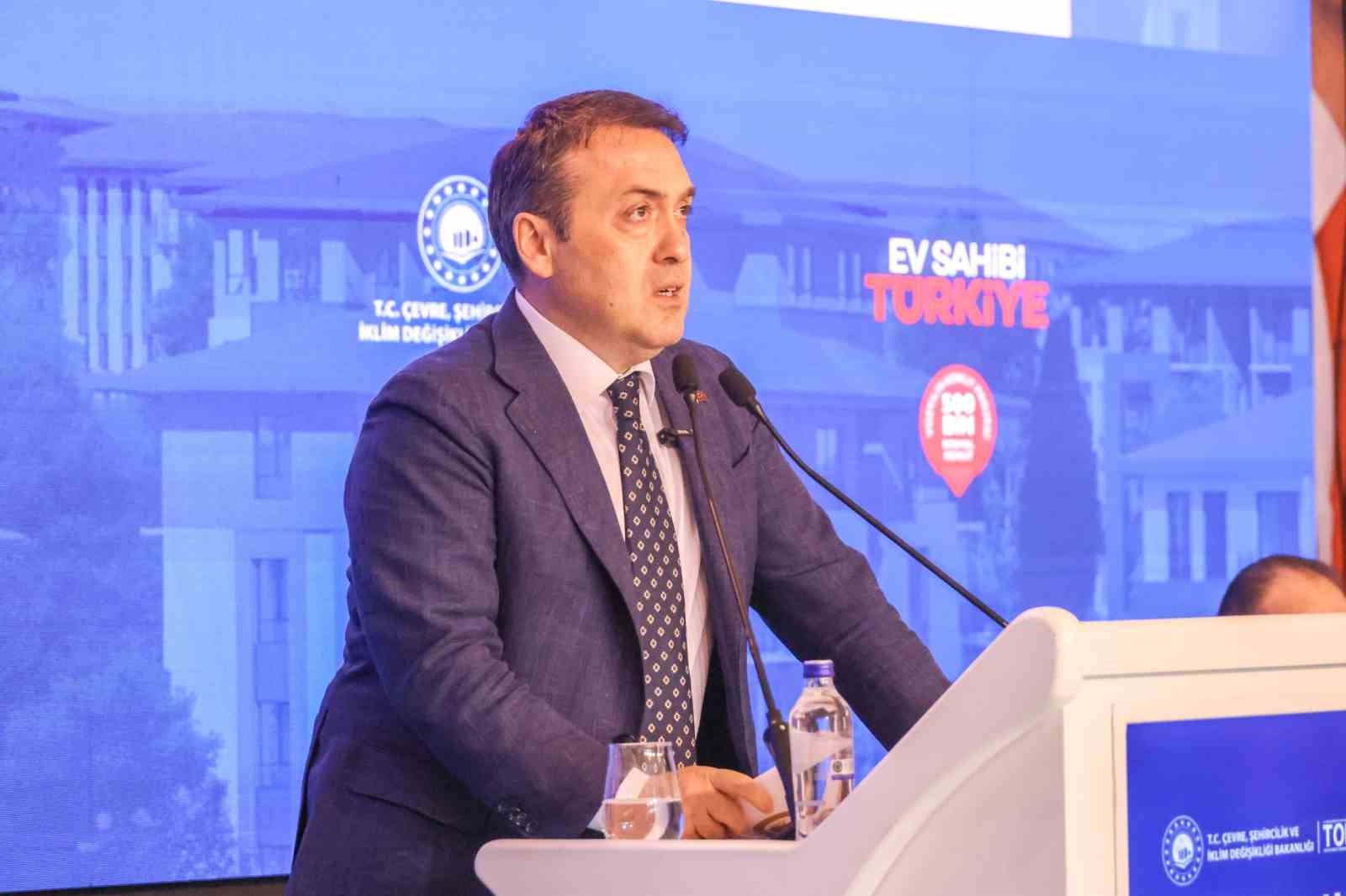 "Y&uuml;zyılın Konut Projesi" kapsamında inşa edilecek bin 419 adet sosyal konutun kura &ccedil;ekimi ger&ccedil;ekleştirildi
