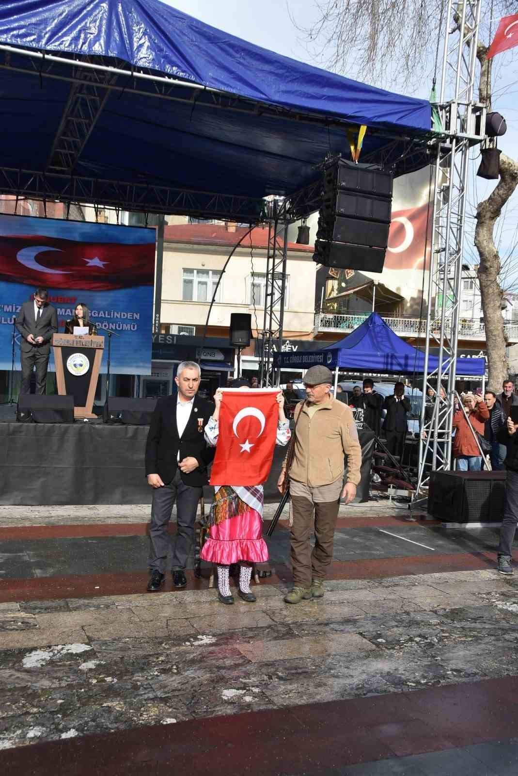 G&ouml;rele&rsquo;nin d&uuml;şman işgalinden kurtuluşunun 108. yıl d&ouml;n&uuml;m&uuml; t&ouml;renle kutlandı
