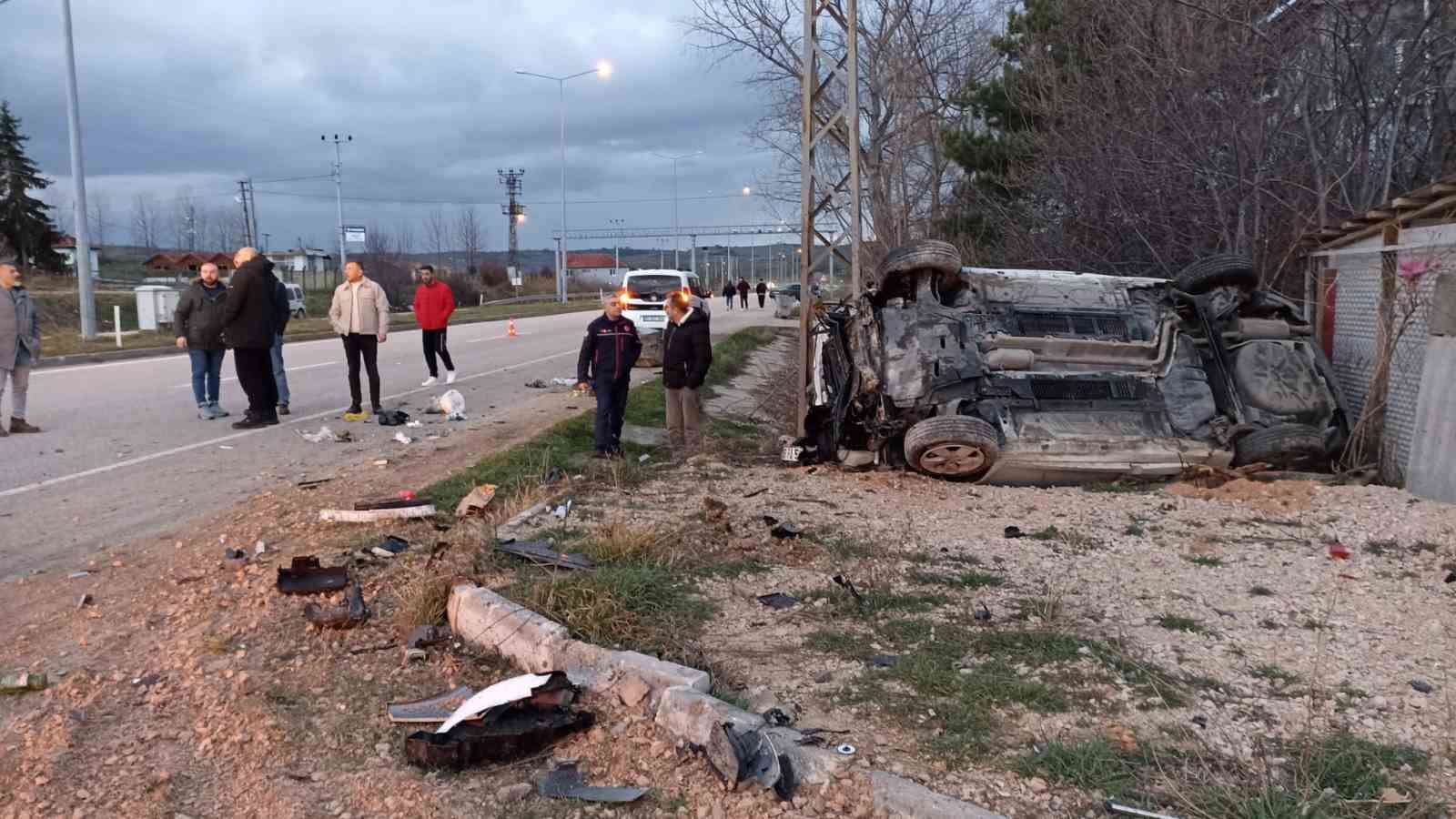 Samsun’da otomobil takla attı: 2 yaralı