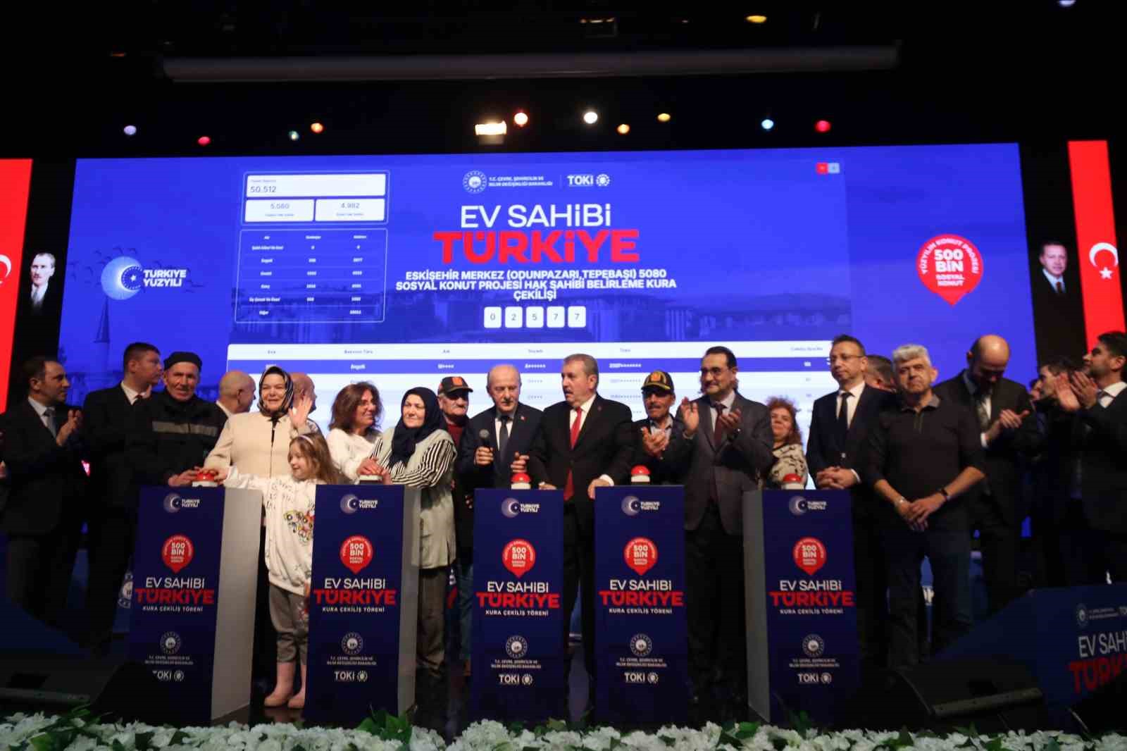 Eskişehir&rsquo;de TOKİ&rsquo;nin 6 bin 55 aileyi ev sahibi yapacağı kur&rsquo;aların &ccedil;ekimi başladı
