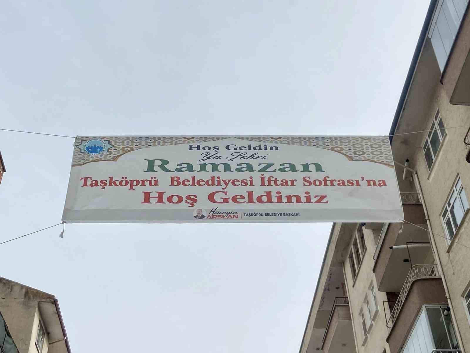 Taşköprü Belediyesi, iftar çadırını bu yıl da kapalı alanda kuracak